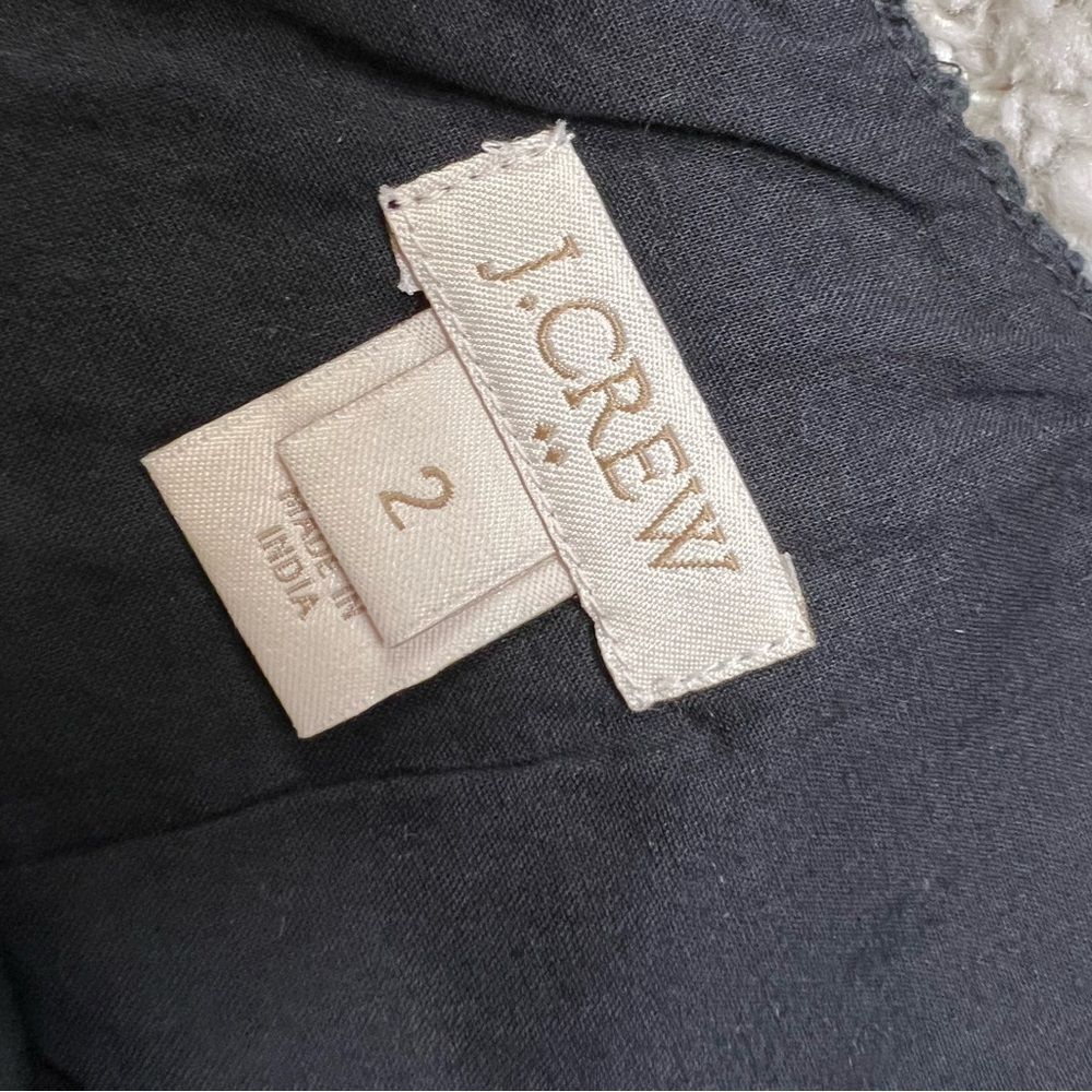J Crew Factory Little Black Dress with Crochet Overlay - Picture 5 of 7